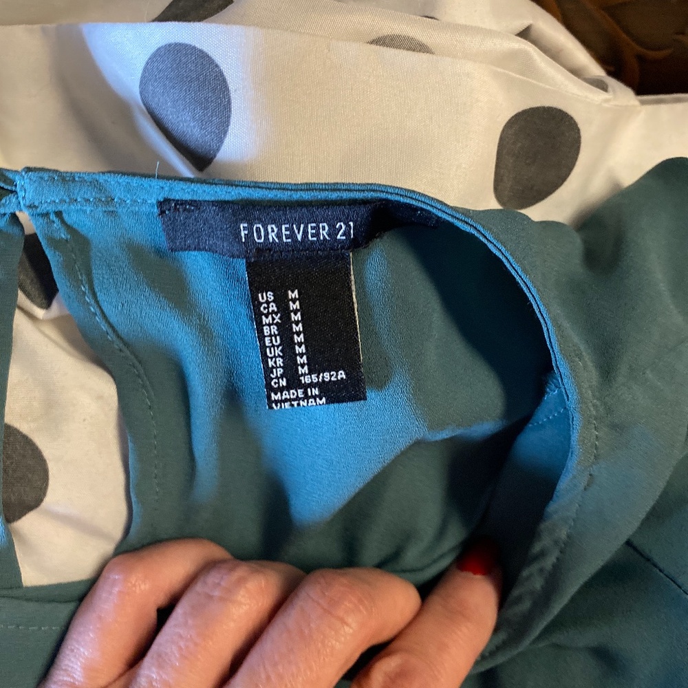 Sage green top